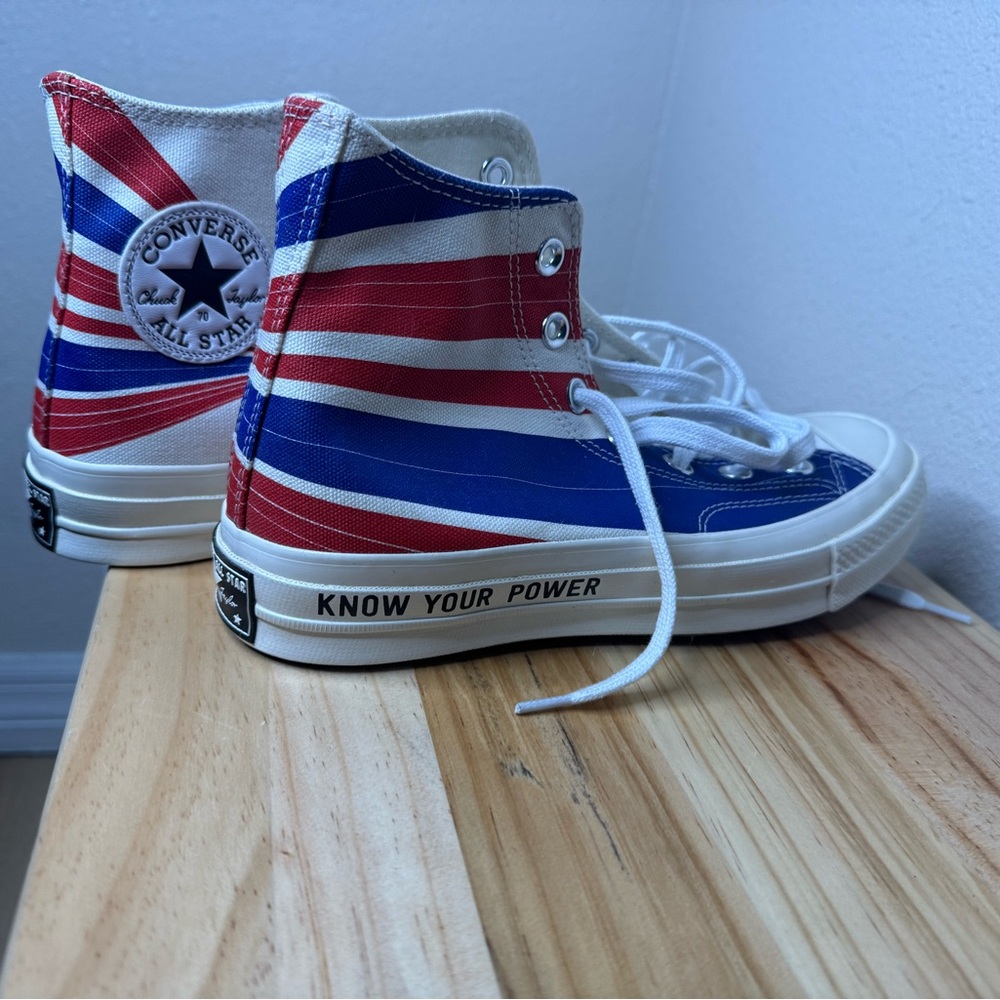 Converse 70’s Red and Blue High-Top Sneakers